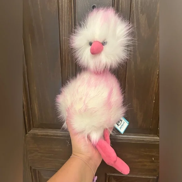 Jellycat | Toys | New Jellycat Raspberry Ripple Pompom Emu Ostrich
